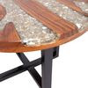 Loungetisch Teak - Harz rund