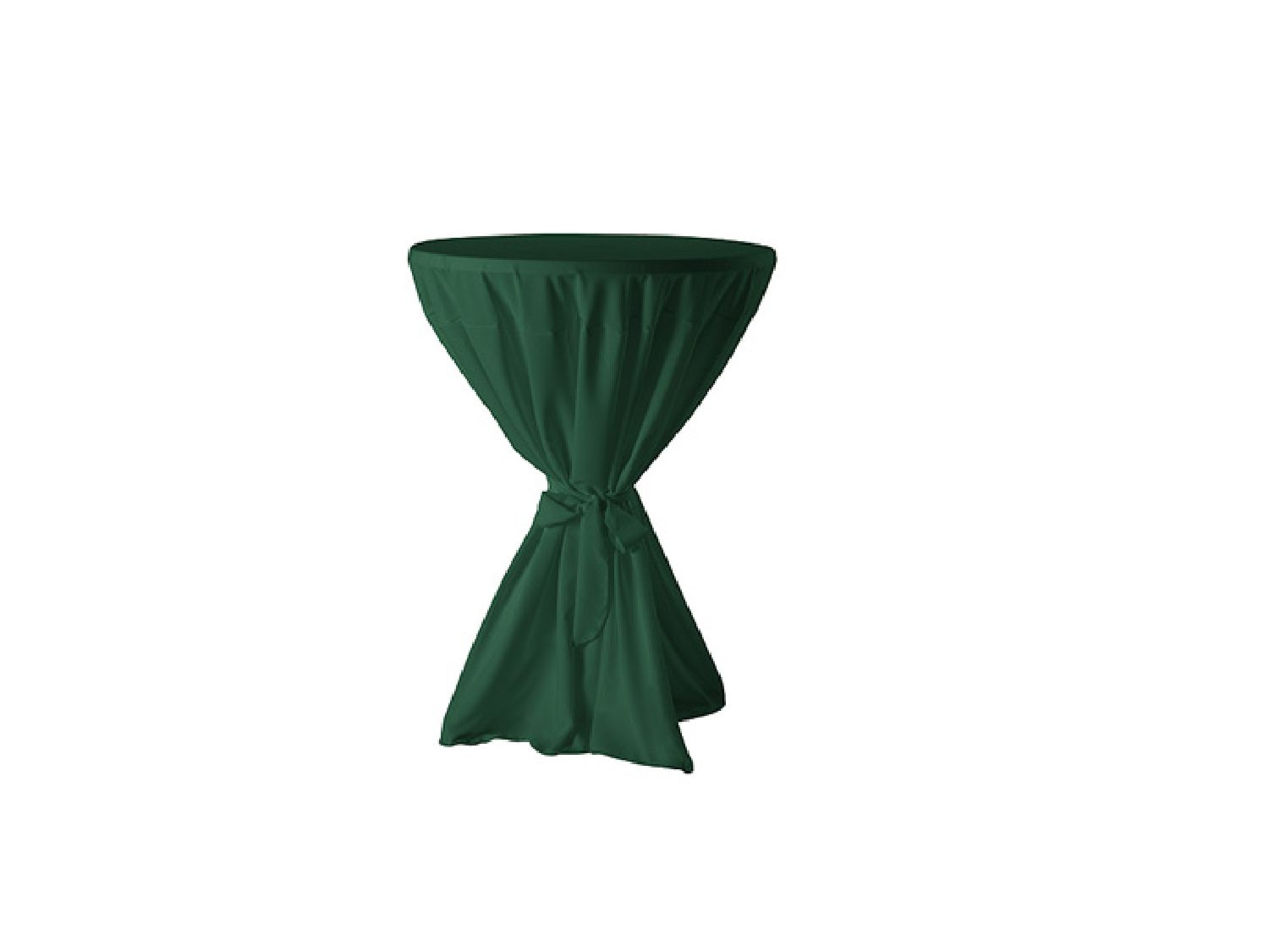 Stehtischhusse grün fließend