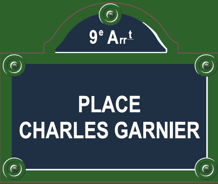 Druck: "Paris - Strassenschilder" 