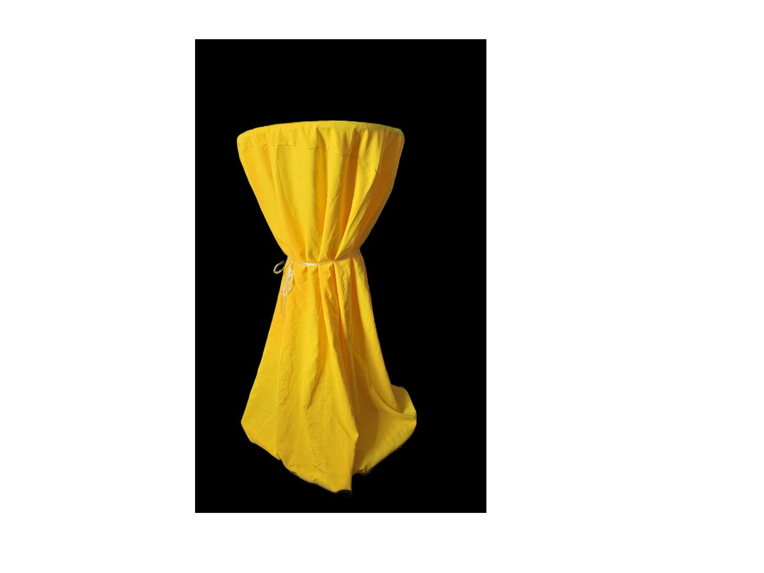 Stehtischhusse gelb fließend