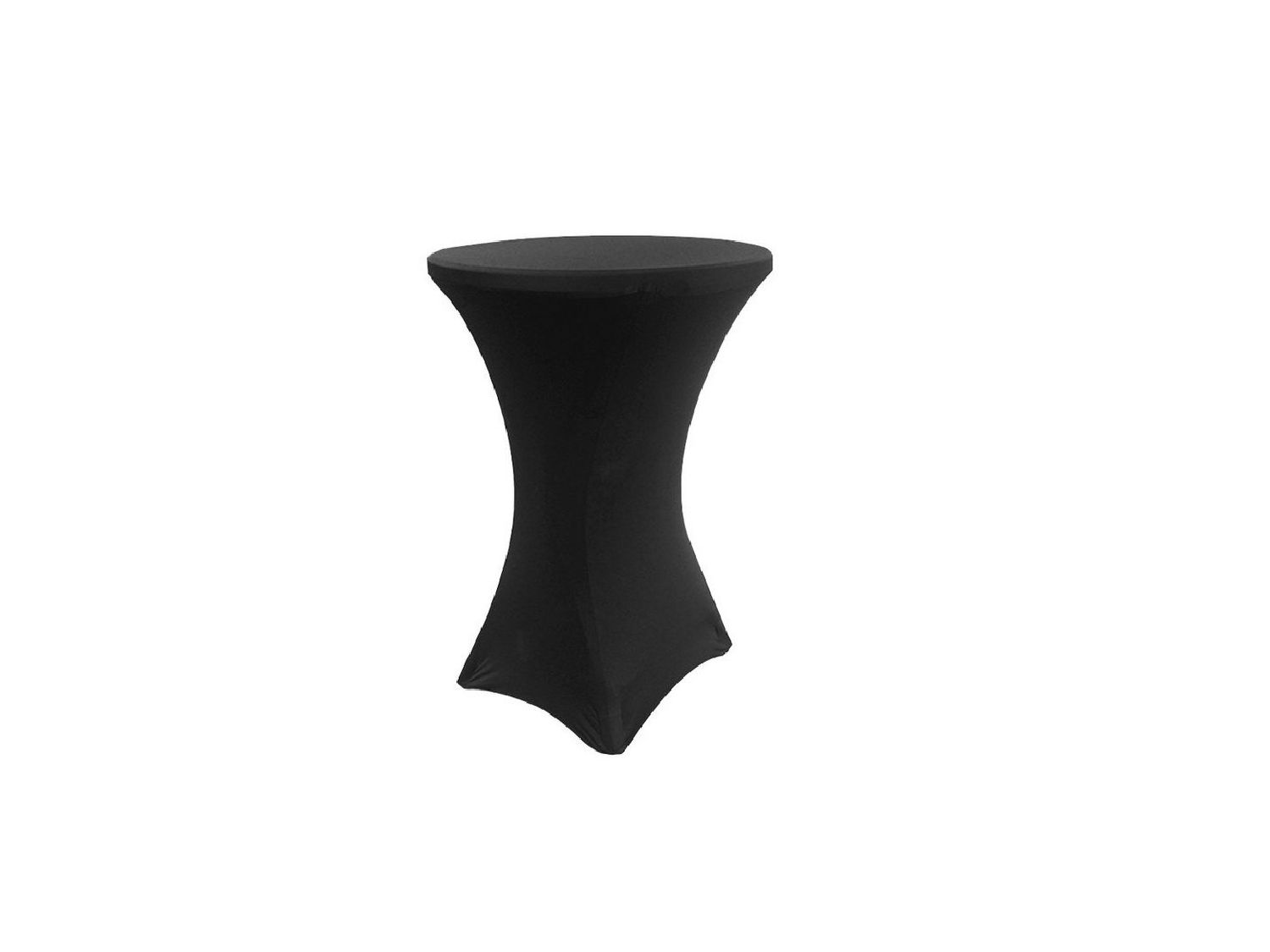 Stehtischhusse schwarz stretch