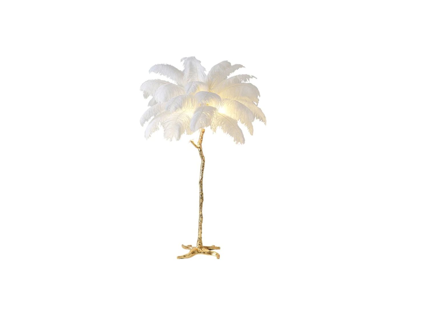 Straussenfeder Lampe