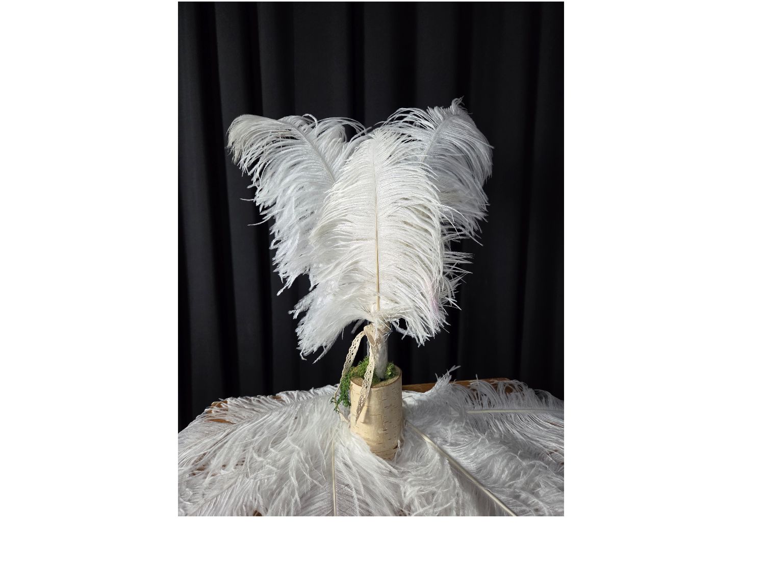 Straußenfeder weiß 