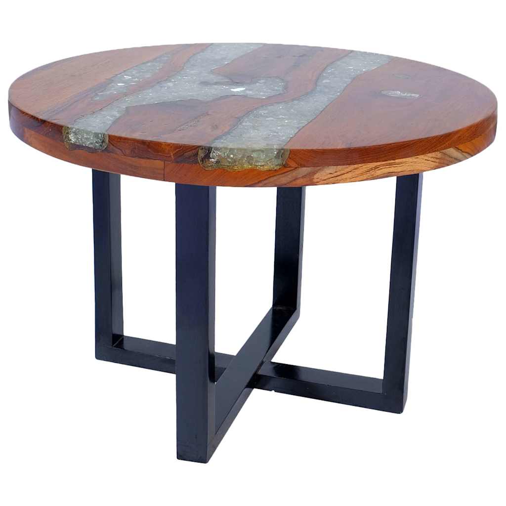 Loungetisch Teak - Harz rund