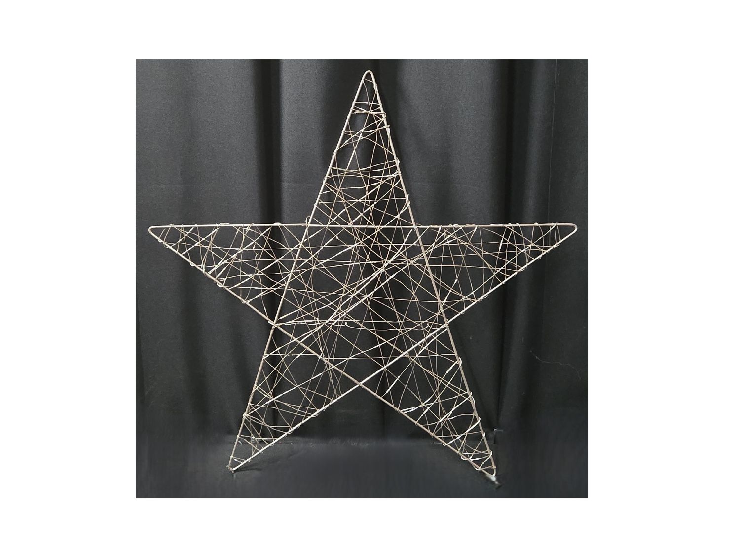 Drahtstern silber